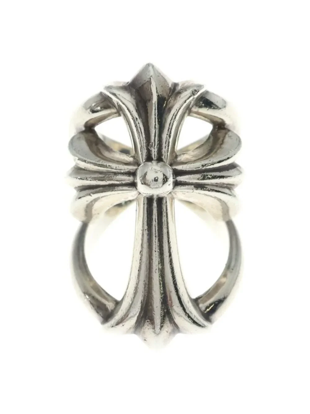 Chrome Hearts Infinity CH CH Cross Ring Silver